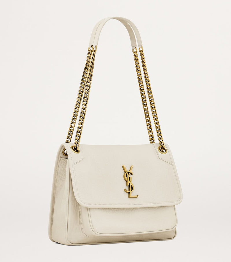 Saint Laurent Medium Niki Flap Bag in lambskin leather, UK version