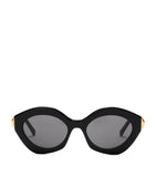 LOEWE acetate coil cat eye sunglasses with gold details (British brand)