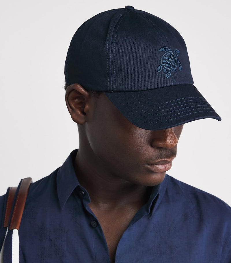 Vilebrequin embroidered turtle baseball cap (British brand)