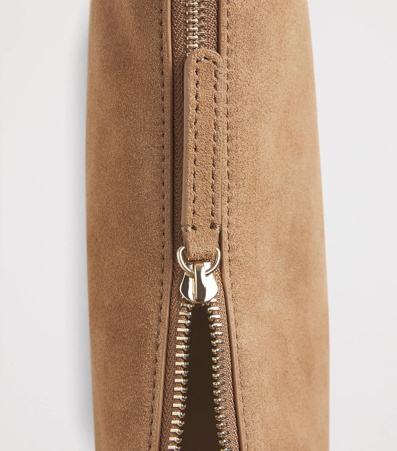 Claudie Pierlot suede shoulder bag H24cm, imported from the UK