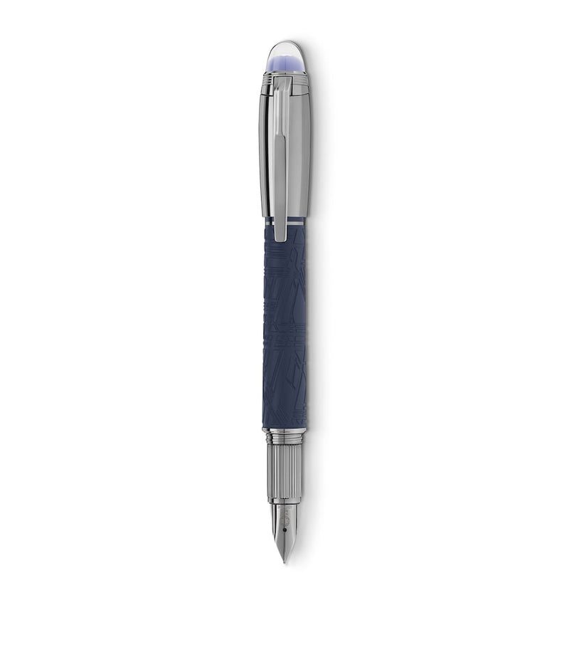Montblanc Starwalker SpaceBlue Doué fountain pen - British product