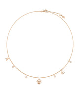 Harrods Piaget Rose Gold and Diamond Rose Necklace- Buy online at McGrocer