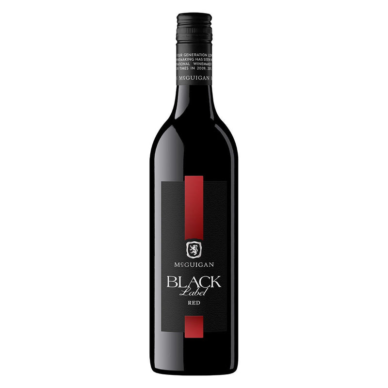 McGuigan Black Label red wine 75cl, imported from the UK