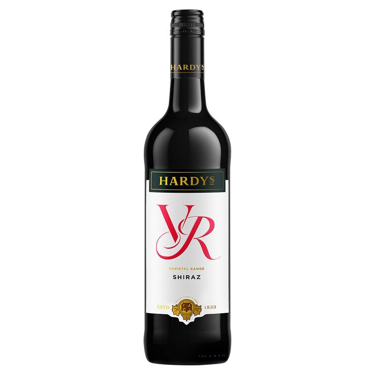 Hardys Red Wine VR Shiraz 75cl, imported from the UK