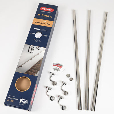 Costco UK Rothley Stainless Steel Hand Rail Kit Polished 3.6m- Buy online at McGrocer