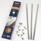 Rothley polished stainless steel handrail kit 3.6m, UK version