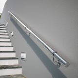 Rothley polished stainless steel handrail kit 3.6m, UK version