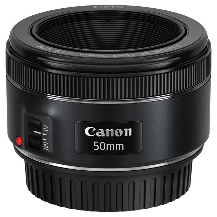 Canon EF 50mm f1.8 STM prime lens for Canon cameras (British brand)