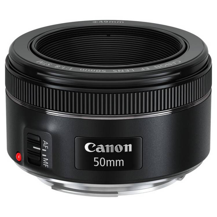 Canon EF 50mm f1.8 STM prime lens for Canon cameras (British brand)