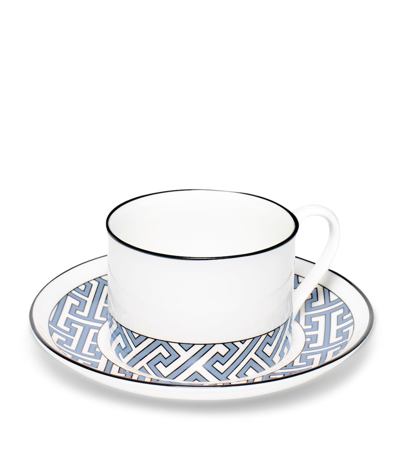 O.W. London Maze teacup and saucer - British product