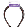 Superdrug black and brown Alice bands 3 pack (British brand)