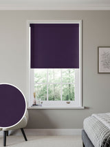 Next Next Grape Purple Glow Blackout Roller Blind- Buy online at McGrocer