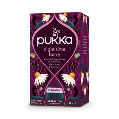 Holland & Barrett Pukka Organic Night Time Berry Herbal Tea 20 Tea Bags- Buy online at McGrocer