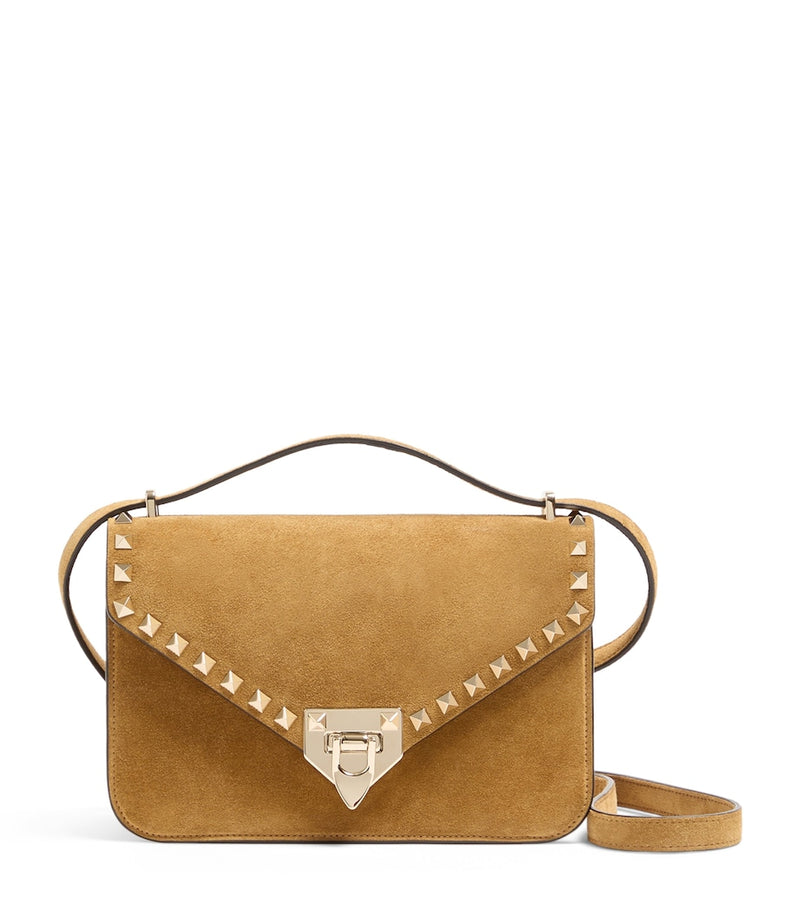 Valentino Garavani small Rockstud split leather shoulder bag, imported from the UK