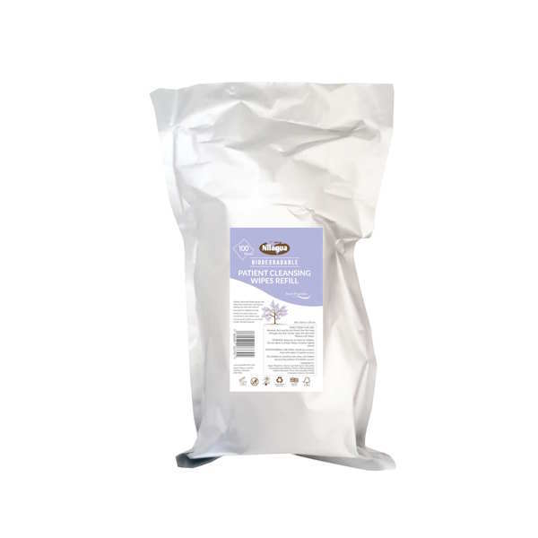 Nilaqua patient cleansing wipes refill 100 pack, imported from the UK