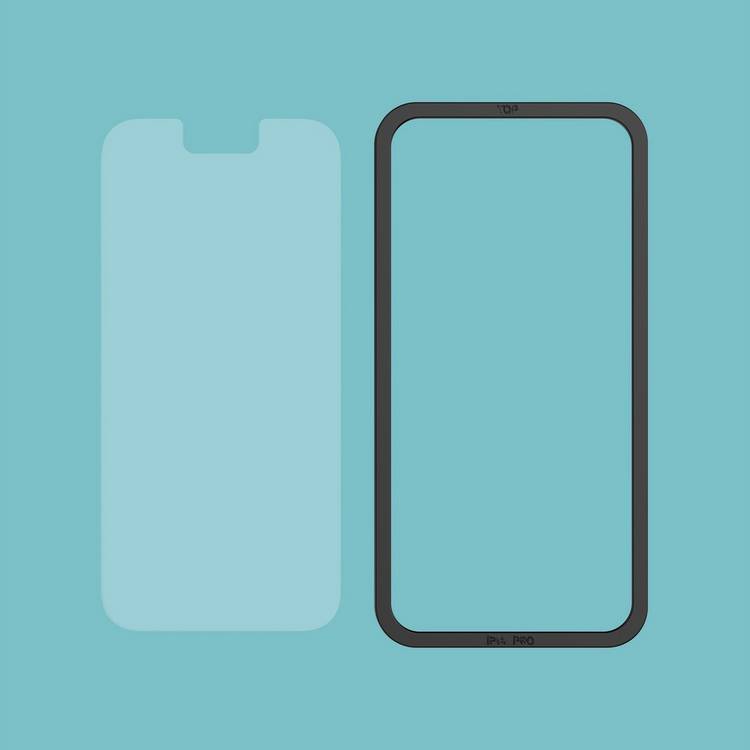 Tech21 iPhone 14 Pro glass screen protector twinpack, imported from the UK