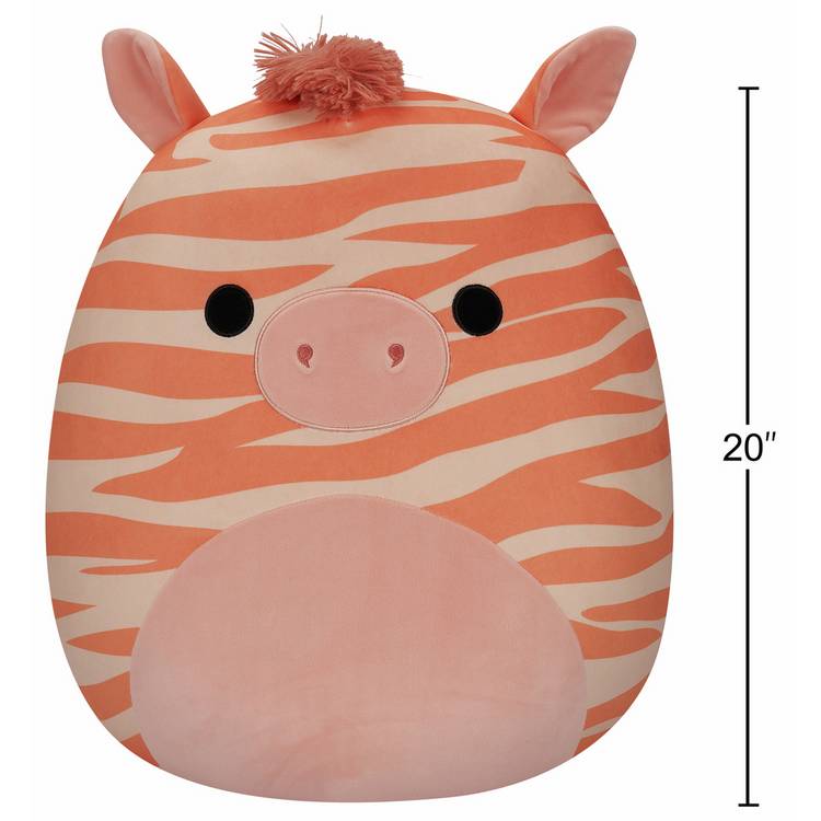 Squishmallows Josue the Peach Zebra plush 20-inch imported from the UK