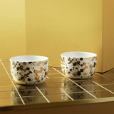 Argos Habitat 60 Gold Edit Jackson Porcelain Nibble Bowl Set- Buy online at McGrocer