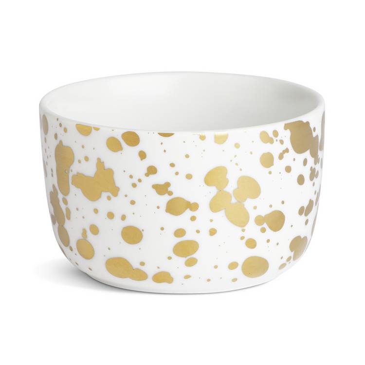 Habitat 60 Gold Edit white porcelain nibble bowl set, UK version
