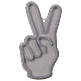 Searchlight white peace sign wall light, imported from the UK