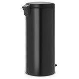 Brabantia 30L pedal bin matt black, UK version
