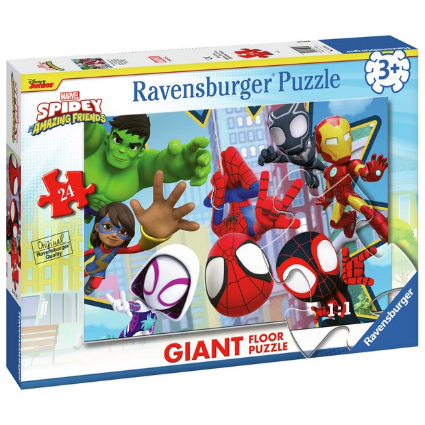 Ravensburger Spidey Friends 24 piece giant floor puzzle, imported from the UK