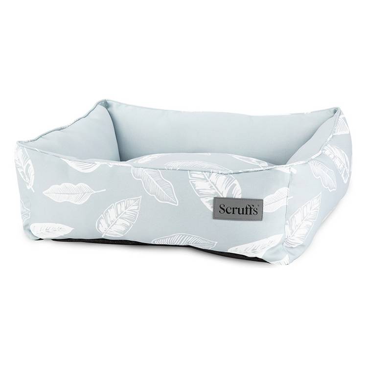 Scruffs Botanical Grey Box Bed for medium dogs, UK version