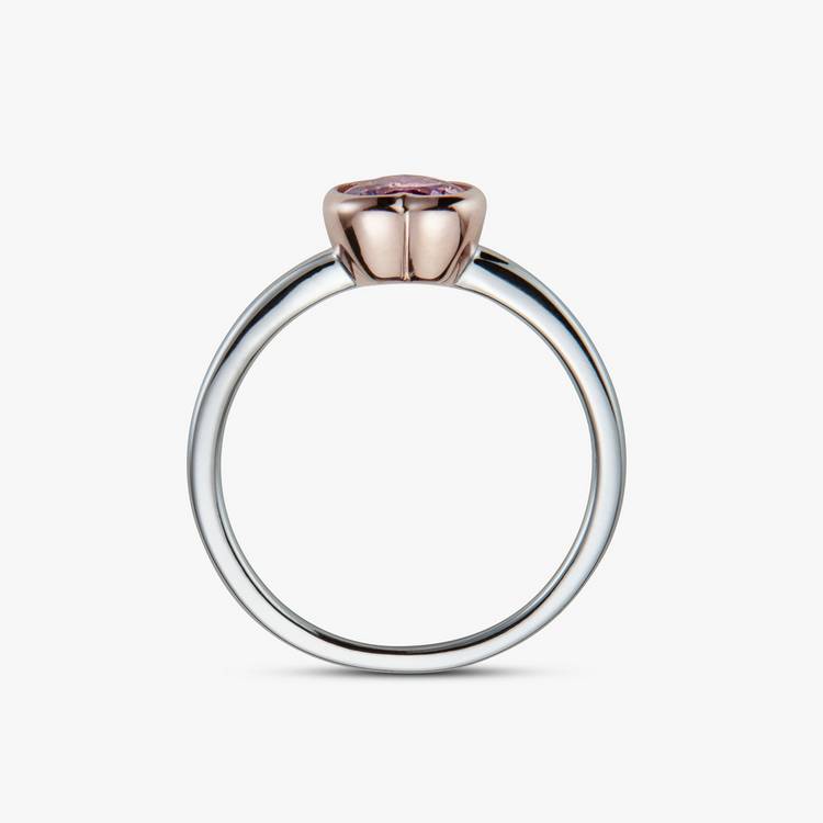 Revere rose gold plated heart ring medium (British brand)