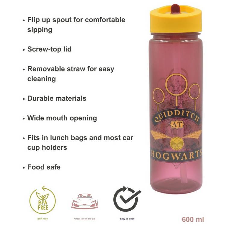 Hox water bottle Golden Snitch Red 600ml, UK version