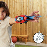 Spider-Man Ultimate Real Webs Blaster toy set with web pouch, imported from the UK