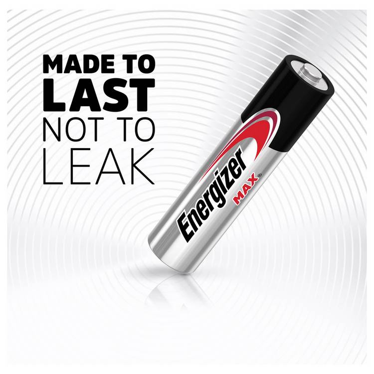 Energizer Max Alkaline AAA batteries pack of 8 - British product