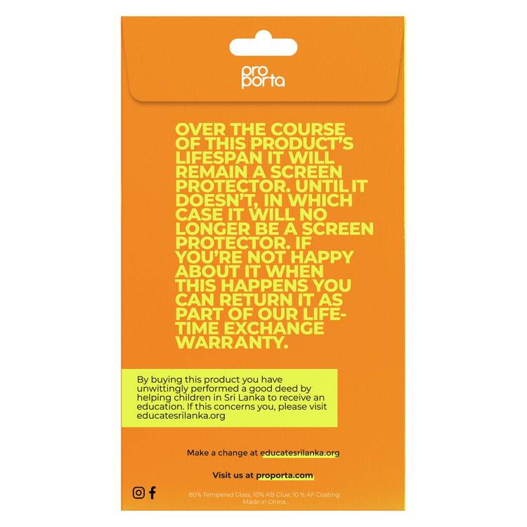 Proporta iPhone glass screen protector for 6/7/8/SE, UK version