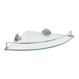 Argos Home glass bathroom corner shelf chrome finish, UK version
