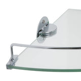 Argos Home glass bathroom corner shelf chrome finish, UK version