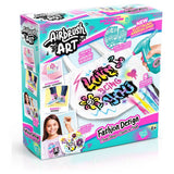 Airbrush fashion designer kit with tote bag and stencils, imported from the UK