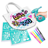 Airbrush fashion designer kit with tote bag and stencils, imported from the UK