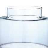 Habitat clear glass vase 24.9cm wide, UK version