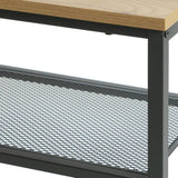 Argos Home Loft Living 3 tier shoe rack oak and black, UK version