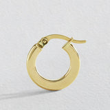 Revere 9ct yellow gold hoop earrings, UK version