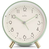 Acctim analogue alarm clock sage (British brand)