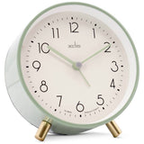 Acctim analogue alarm clock sage (British brand)