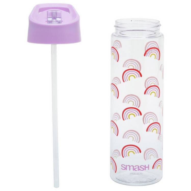 Smash rainbow sipper water bottle 700ml - British product