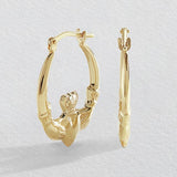 Argos Revere 9ct Bonded Gold Sterling Silver Creole Earrings- Buy online at McGrocer