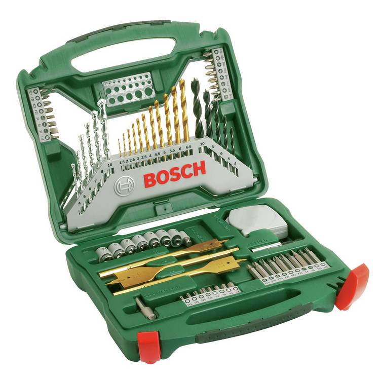 Bosch 70 piece X-Line drill bit set, UK version