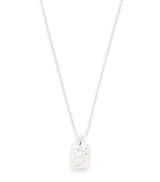 Harrods Bleue Burnham Sterling Silver Impressions Rose Pendant Necklace, 46-51cm Chain- Buy online at McGrocer
