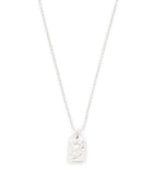 Bleue Burnham sterling silver rose pendant necklace - British product