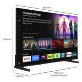 Bush 43-inch 4K UHD HDR LED TV, imported from the UK