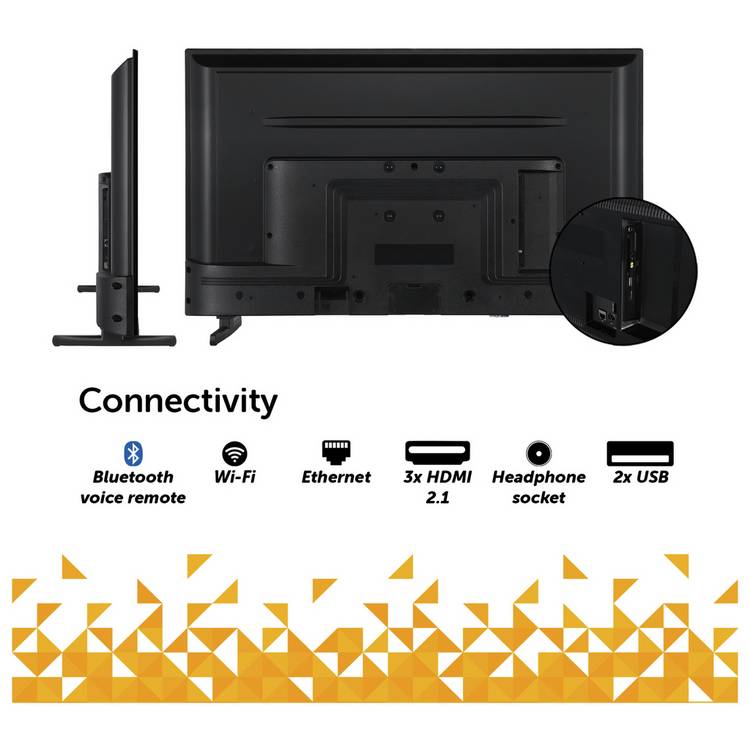 Bush 43-inch 4K UHD HDR LED TV, imported from the UK