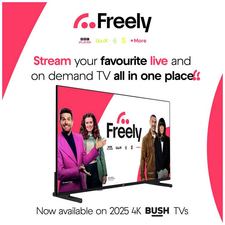 Bush 43-inch 4K UHD HDR LED TV, imported from the UK