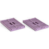Habitat 4L folding crates mauve, UK version
